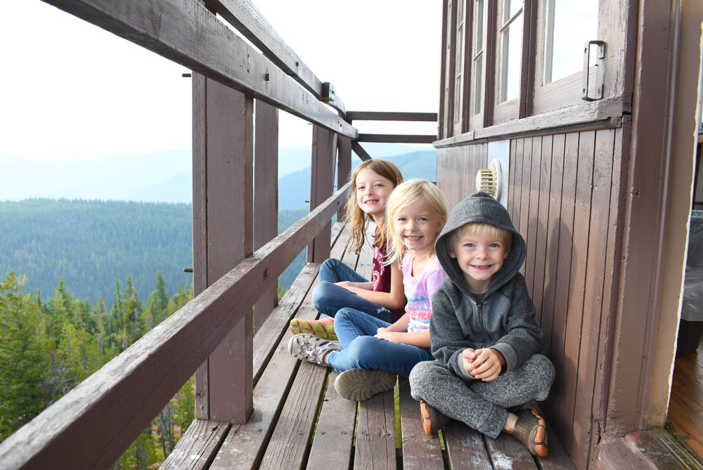 Up Up Lookout in the Bitterroot Mountains of western Montana