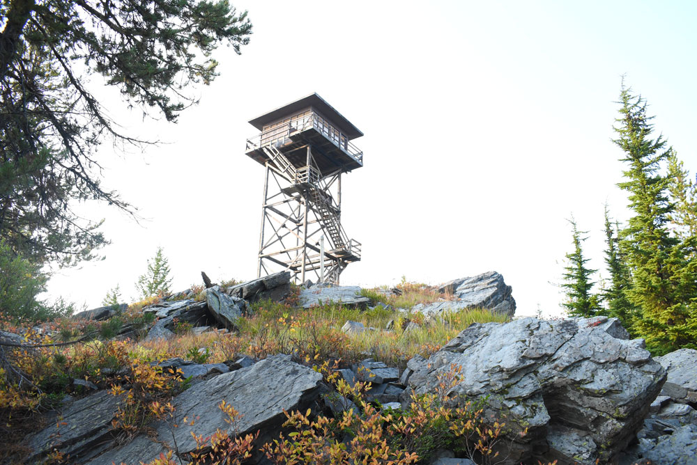 camping with kids at Up Up Lookout in Montana