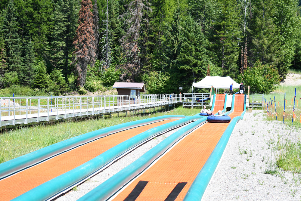 Whitefish Mountain Resort summer tubing run