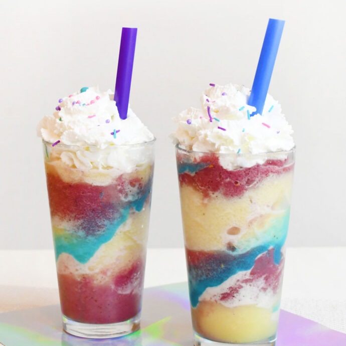 Berry & Banana Unicorn Smoothies
