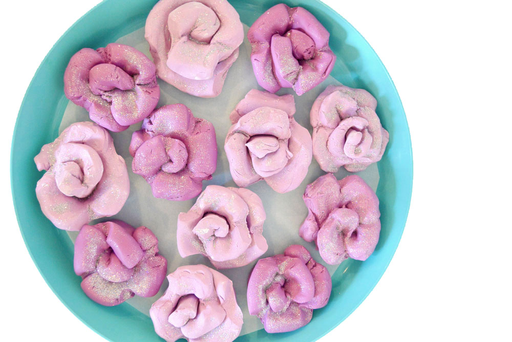 glitter cloud dough sensory kids activity