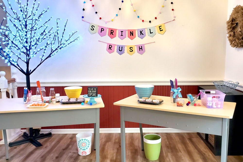 kids cupcake baking challenge and learning activity