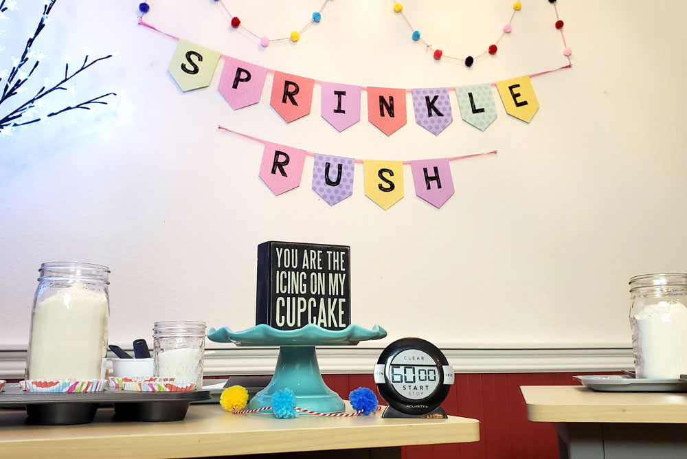 set up your own kids cupcake baking challenge
