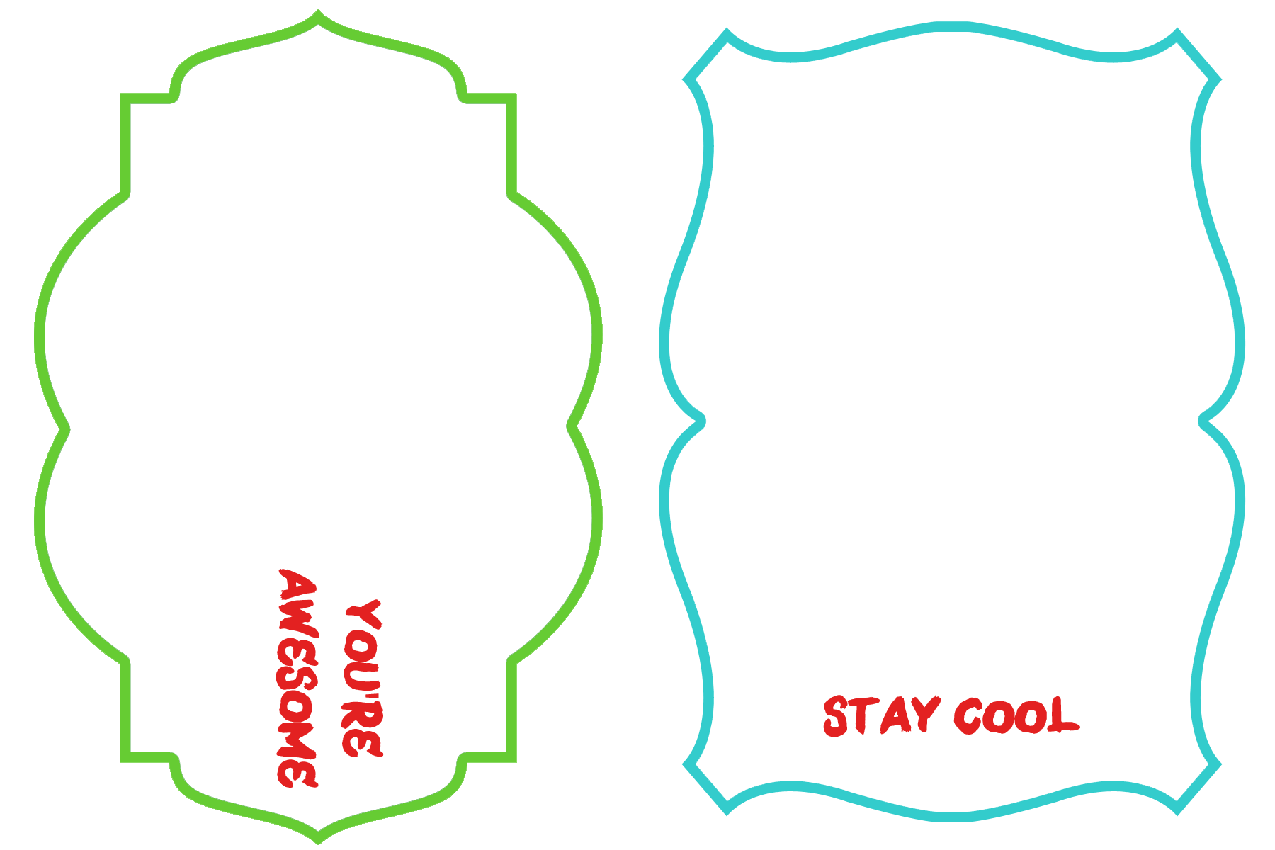 Custom Photo Valentines - Stay Cool overlay template